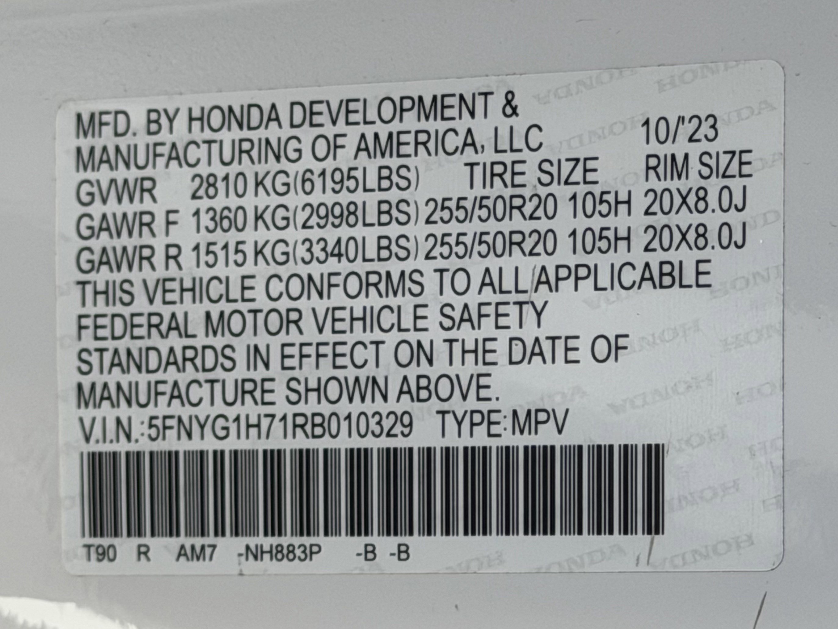 Certified 2024 Honda Pilot Touring image 29