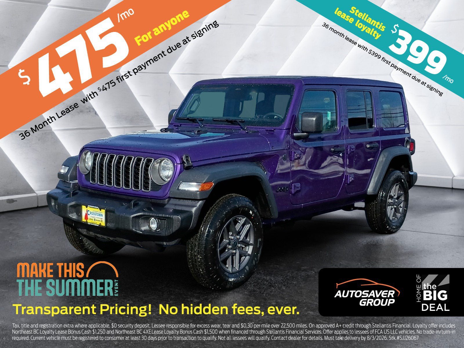 New 2026 Jeep Wrangler Unlimited Sport AWD/4WD image 1