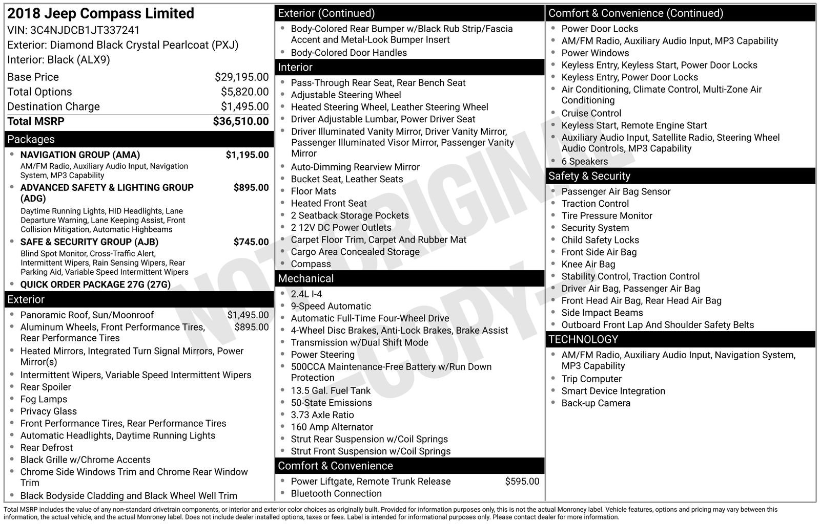 Used 2018 Jeep Compass Limited w/ Navigation Group image 23