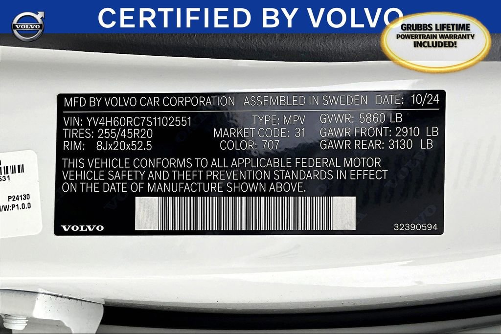 Used 2025 Volvo XC60 T8 Plus w/ Protection Package Premier image 22