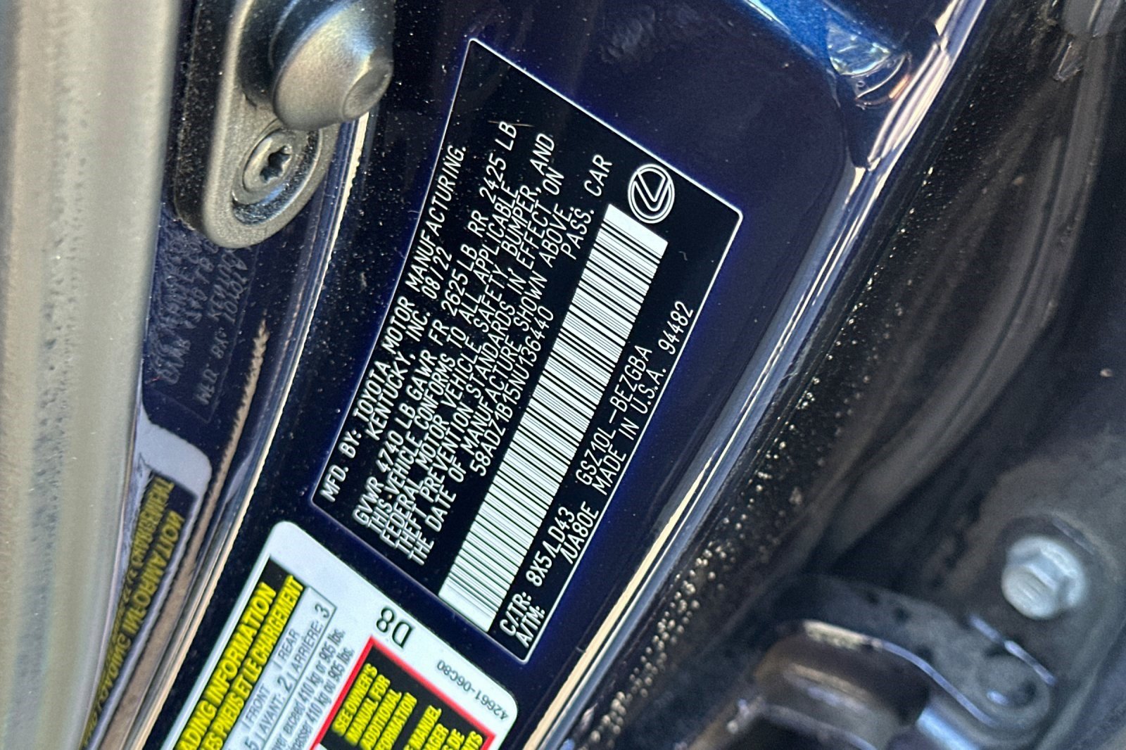 Certified 2022 Lexus ES 350 w/ Premium Package image 38