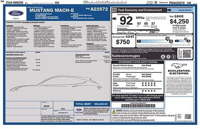 Used 2023 Ford Mustang Mach-E Premium w/ Mustang Nite Pony Package AWD/4WD image 22