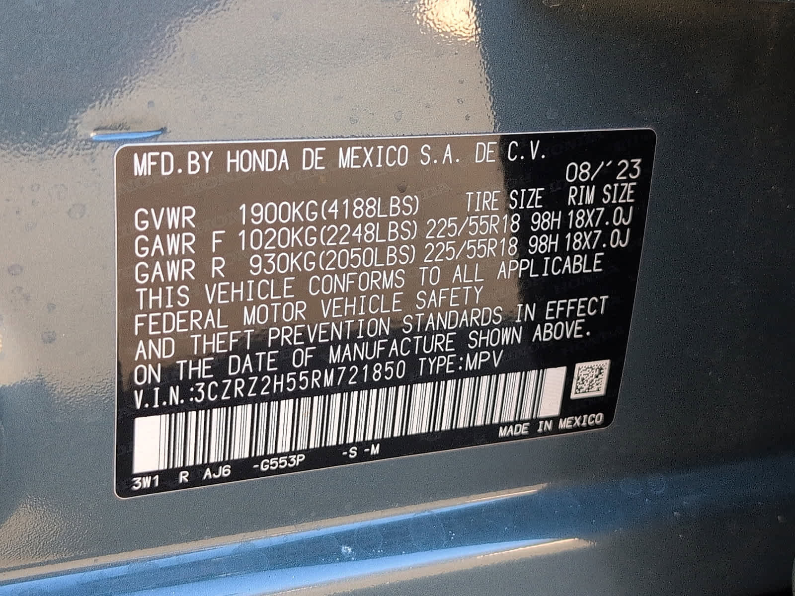 Certified 2024 Honda HR-V Sport image 27