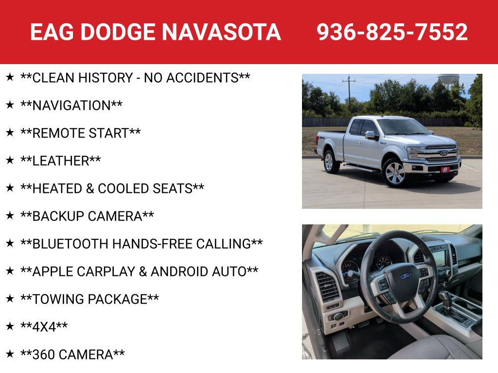 Used 2019 Ford F150 Lariat w/ Equipment Group 502A Luxury AWD/4WD image 4