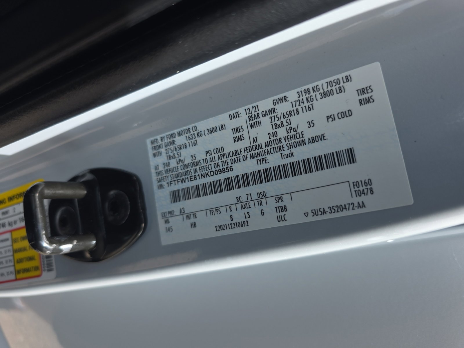 Used 2022 Ford F150 Lariat w/ Equipment Group 502A High image 25