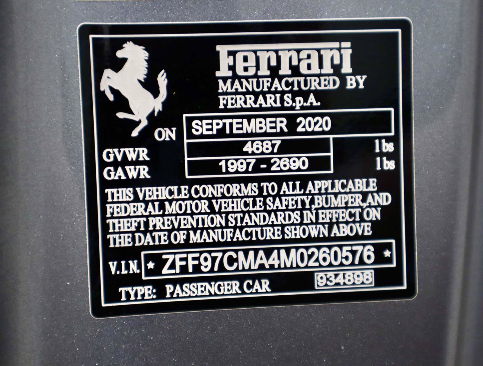 Certified 2021 Ferrari 812 GTS RWD image 37
