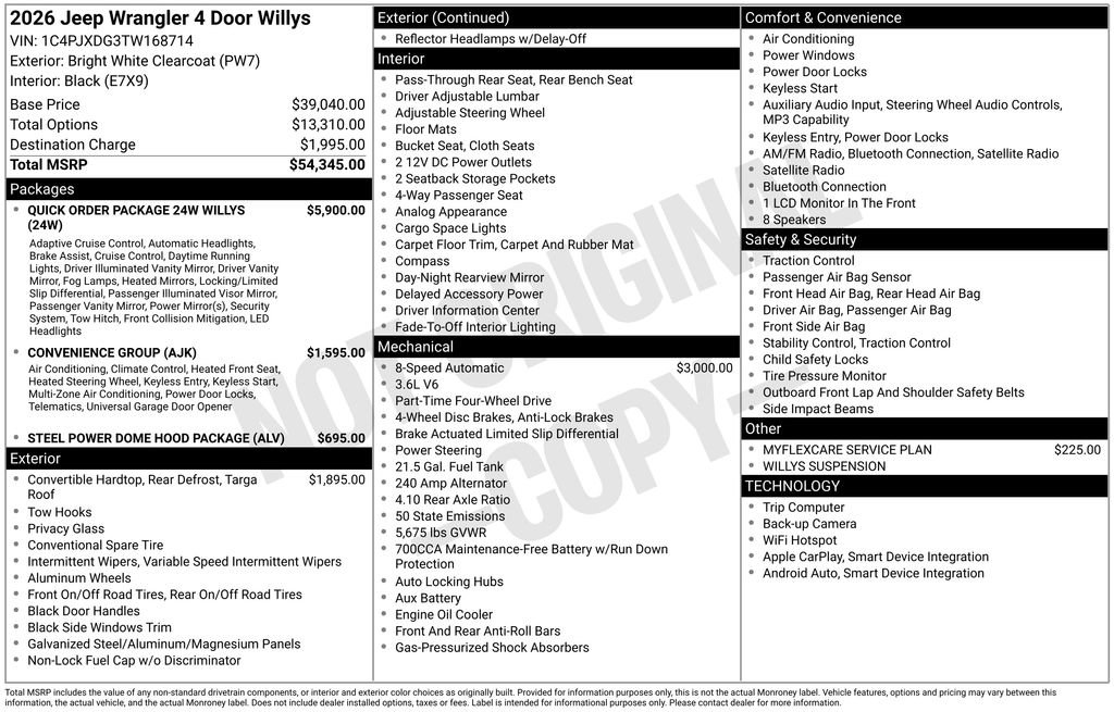New 2026 Jeep Wrangler Unlimited Sport AWD/4WD image 22