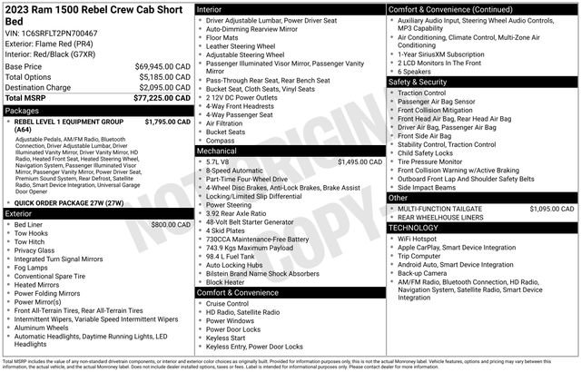 Used 2023 RAM 1500 Rebel w/ Rebel Level 1 Equipment Group image 8