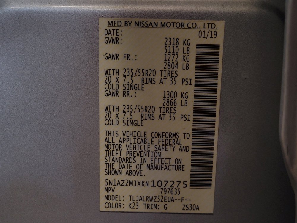 Used 2019 Nissan Murano SL w/ SL Technology Package FWD image 33