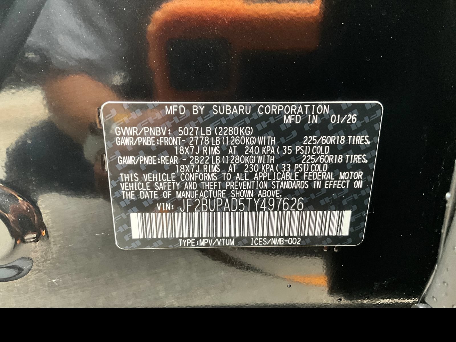 Certified 2026 Subaru Outback Premium AWD/4WD image 17