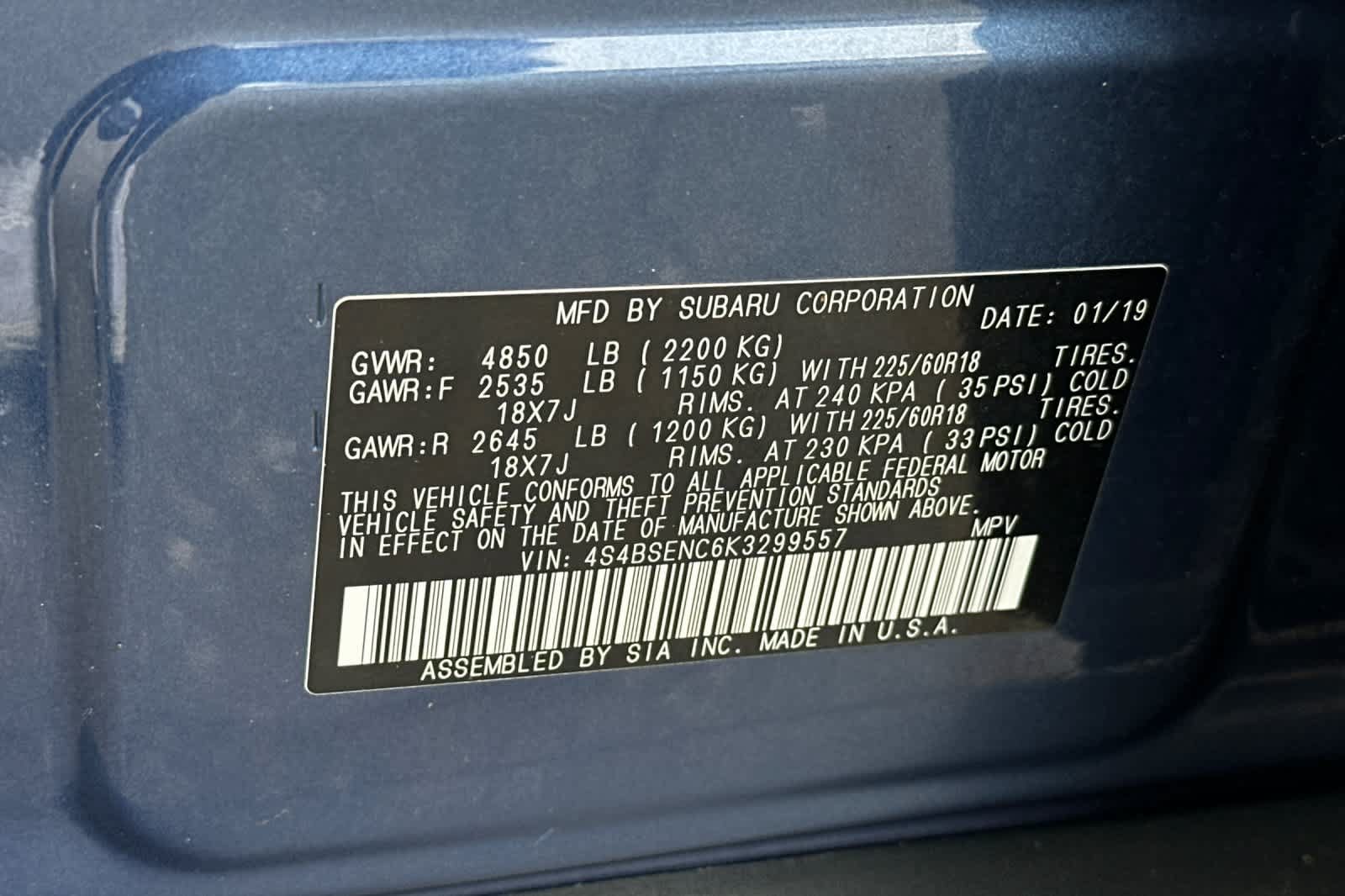 Used 2019 Subaru Outback 3.6R Limited AWD/4WD image 33