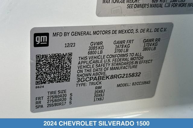 Used 2024 Chevrolet Silverado 1500 Custom w/ Turbomax Blackout Package RWD image 31