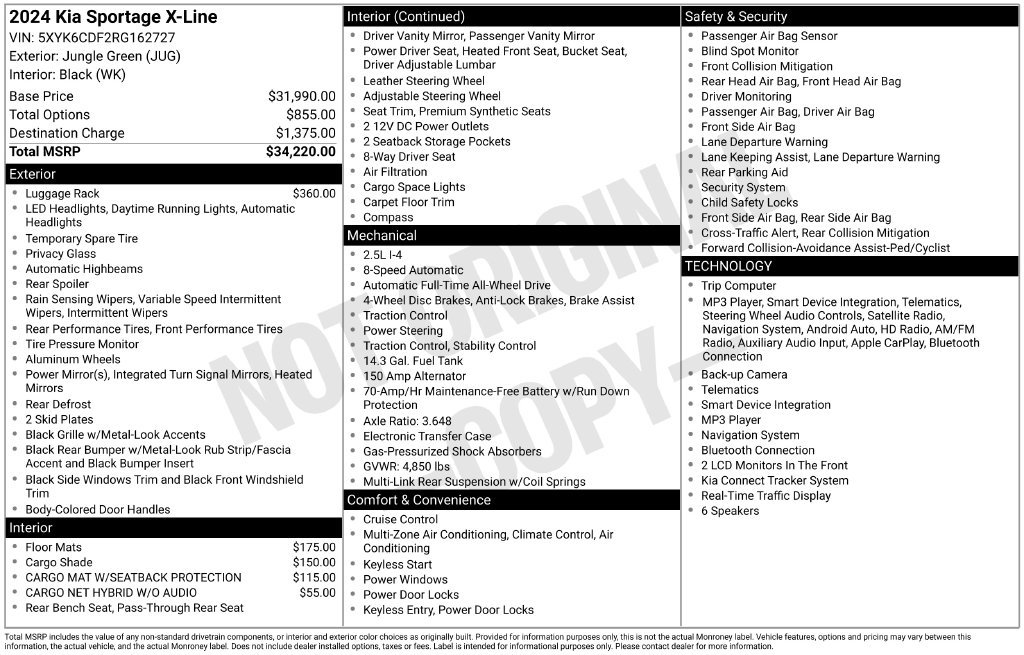 Used 2024 Kia Sportage X-Line AWD/4WD image 7