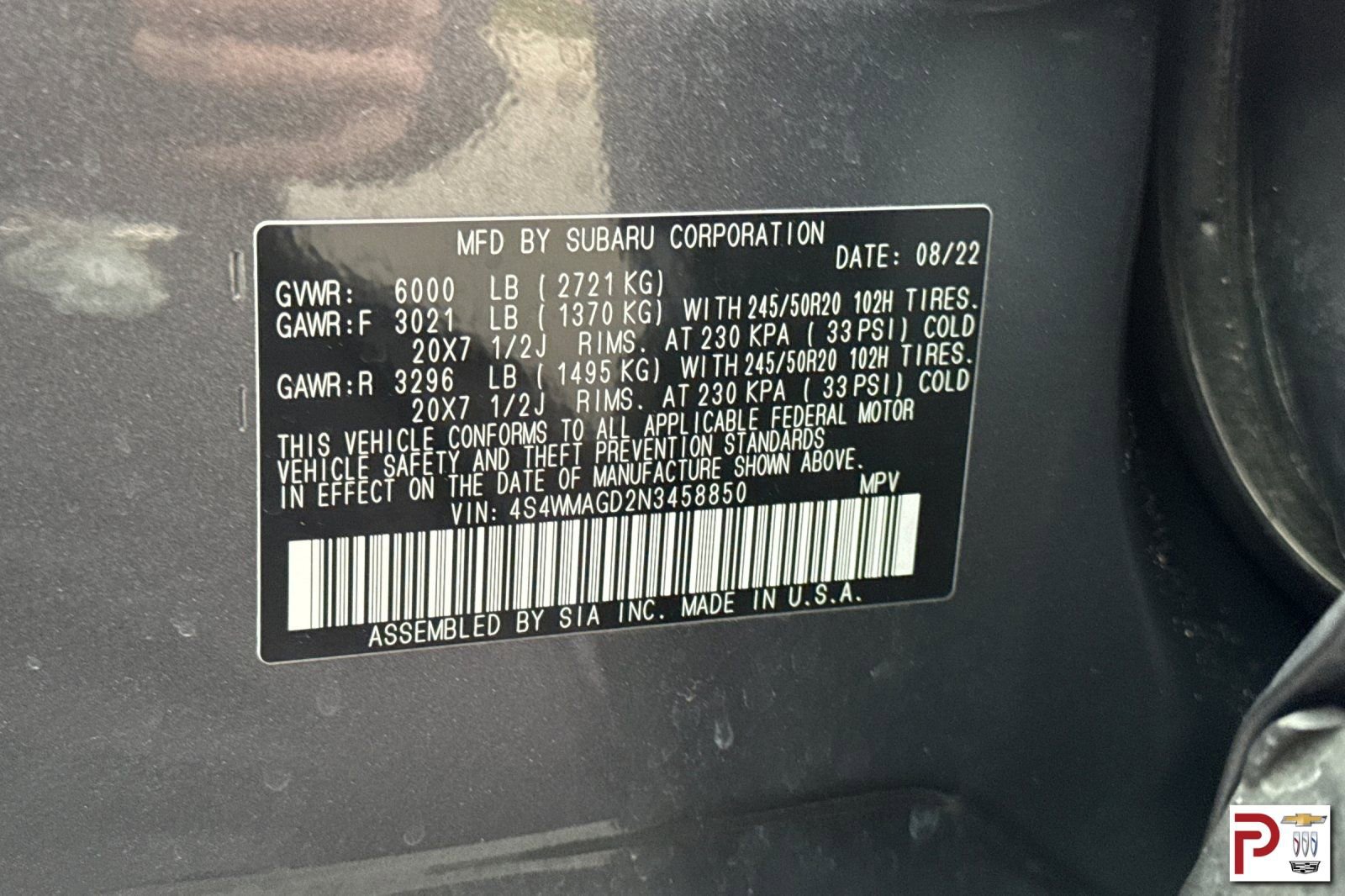 Used 2022 Subaru Ascent Onyx Edition image 37