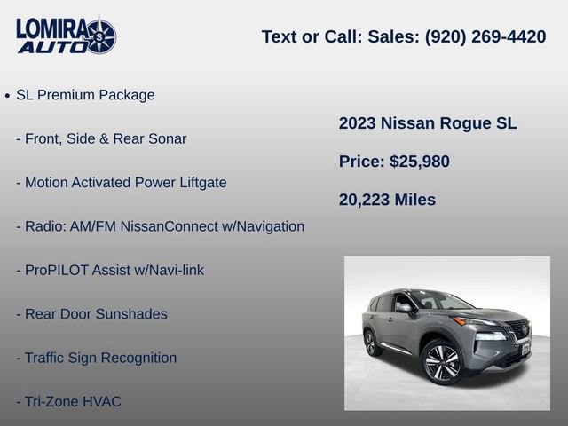 Used 2023 Nissan Rogue SL AWD/4WD image 8