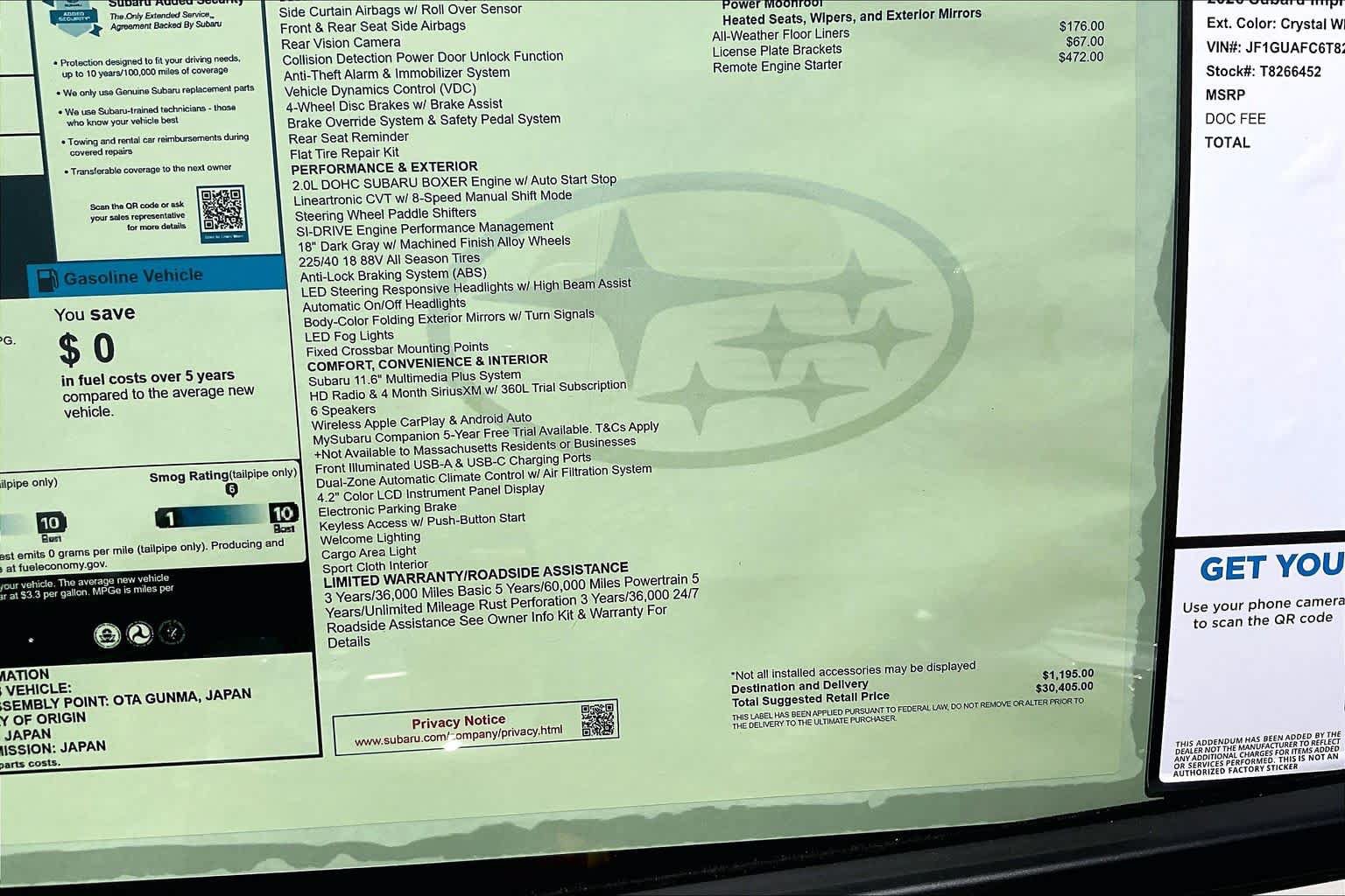 New 2026 Subaru Impreza 2.0i Sport AWD/4WD image 18