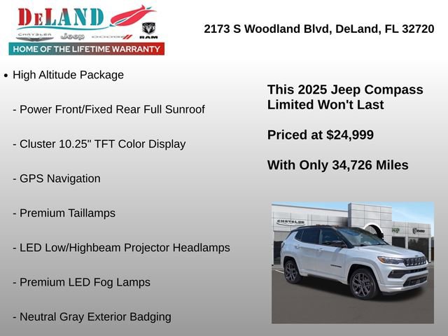Used 2025 Jeep Compass Limited w/ Driver Assist Group I AWD/4WD image 19