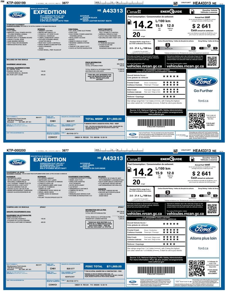 Used 2017 Ford Expedition Platinum image 45