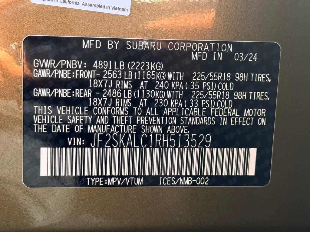 Certified 2024 Subaru Forester Limited AWD/4WD image 22