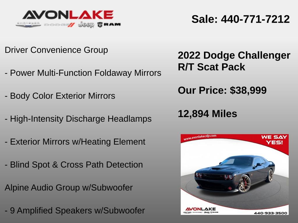 Used 2022 Dodge Challenger R/T Scat Pack w/ Dynamics Package image 12