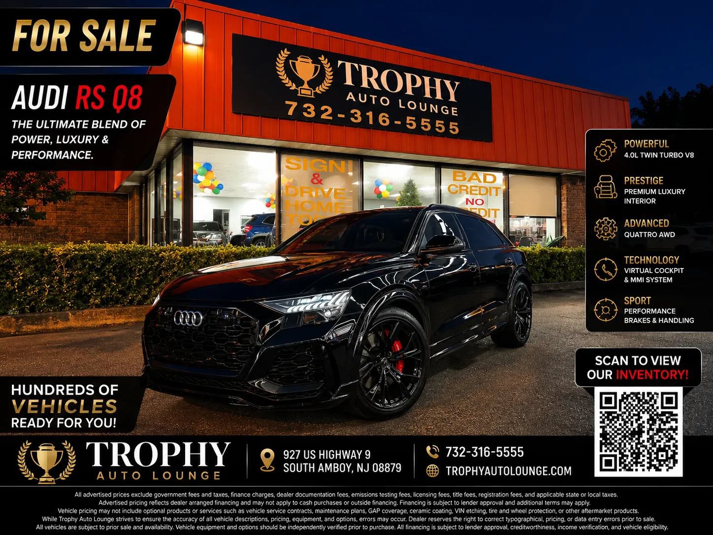 Used 2021 Audi RS Q8 w/ Luxury Package