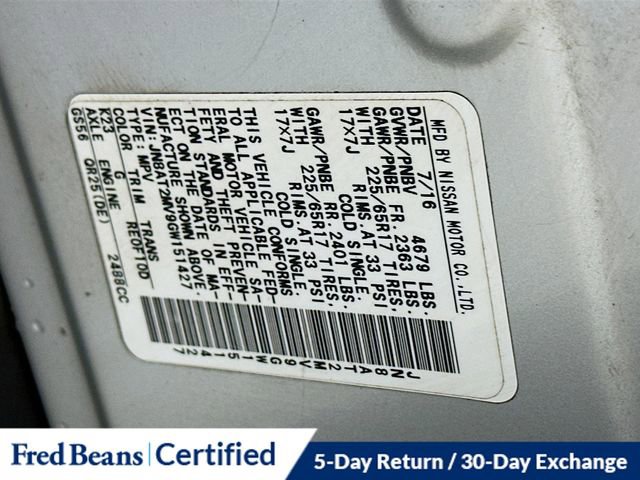 Used 2016 Nissan Rogue S w/ Appearance Package image 32