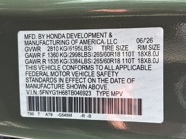 Certified 2026 Honda Pilot TrailSport image 19
