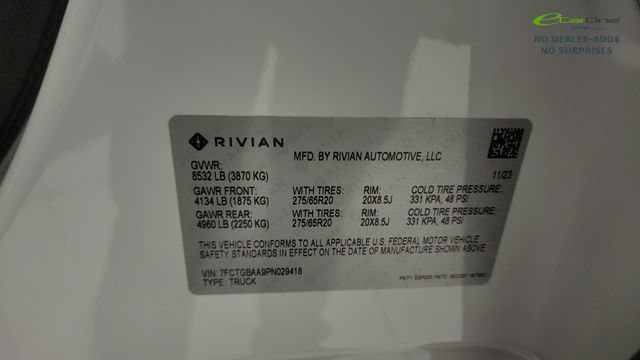 Used 2023 Rivian R1T Adventure Dual AWD/4WD image 91