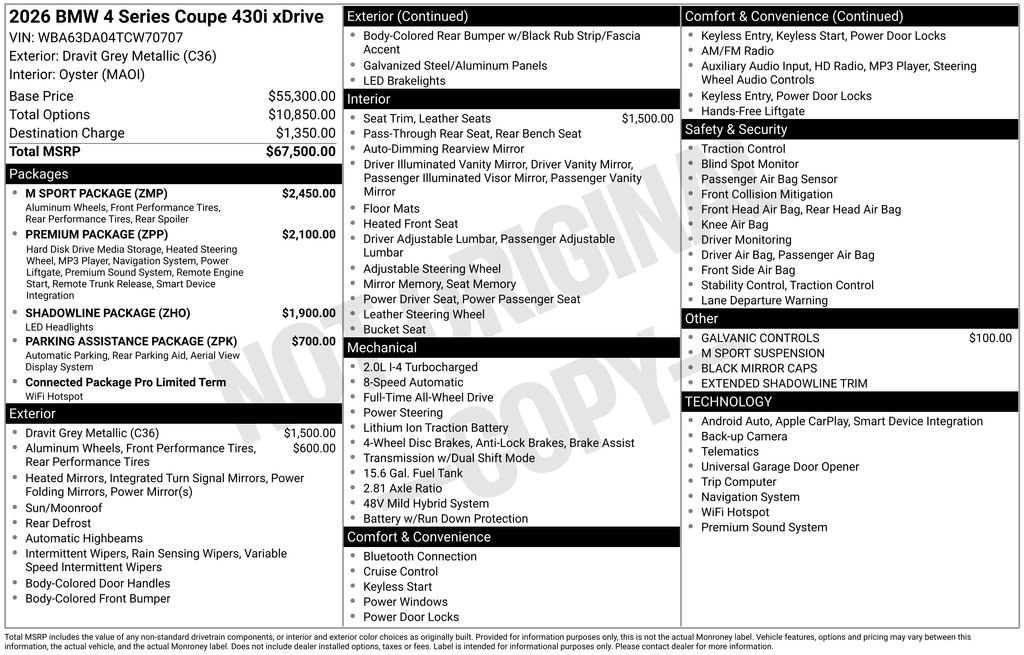 New 2026 BMW 430i xDrive Coupe w/ M Sport Package AWD/4WD video 2