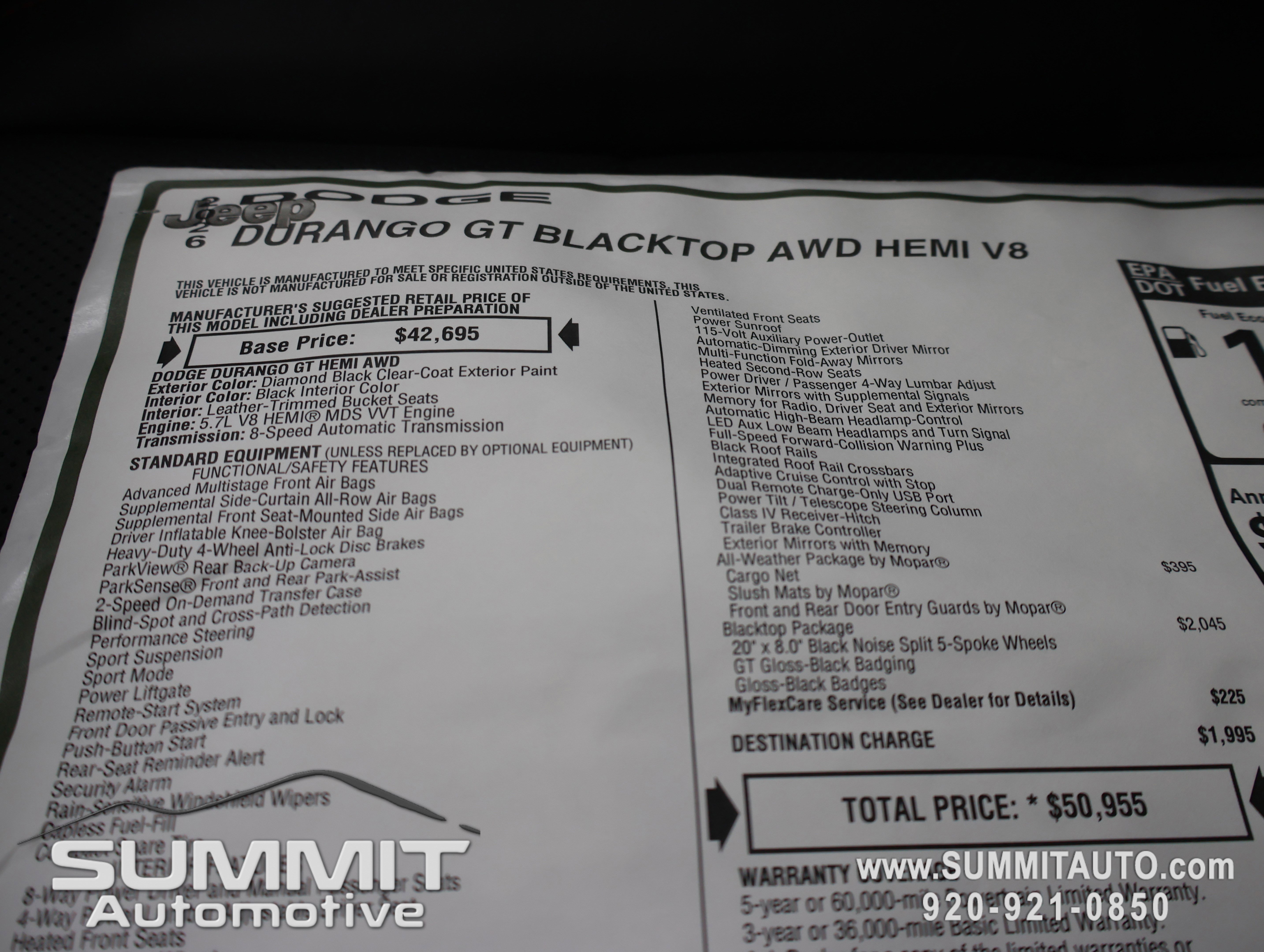 New 2026 Dodge Durango GT image 69