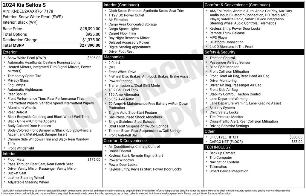 Used 2024 Kia Seltos S image 5