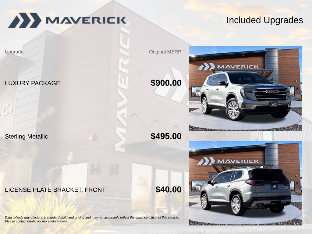 Used 2024 GMC Acadia Elevation w/ Luxury Package FWD image 8