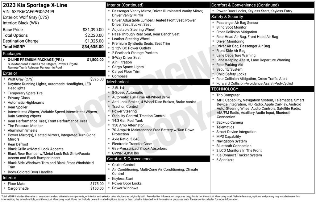 Certified 2023 Kia Sportage X-Line w/ X-Line Premium Package AWD/4WD image 9