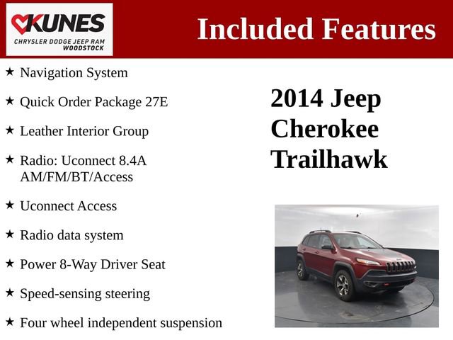 Used 2014 Jeep Cherokee Trailhawk w/ Leather Interior Group image 3