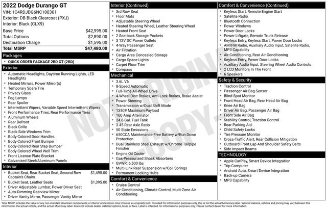 Used 2022 Dodge Durango GT image 6