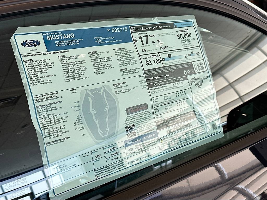 New 2025 Ford Mustang Dark Horse image 17