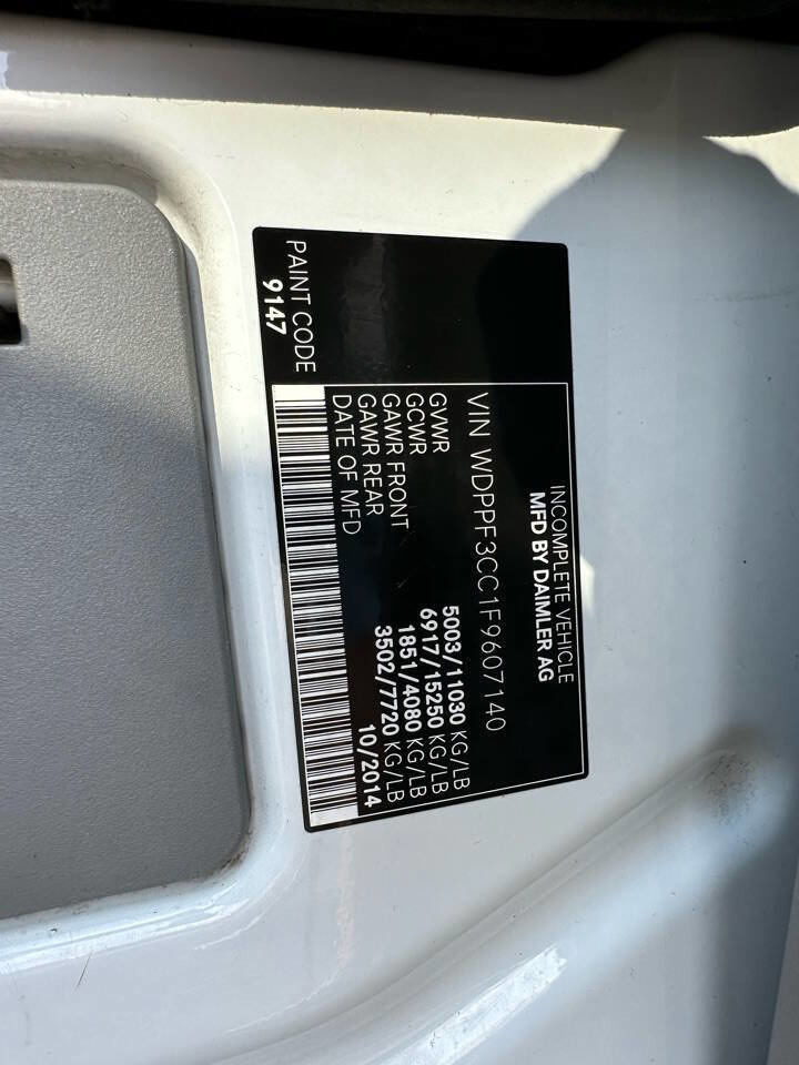 Used 2015 Freightliner Sprinter 3500 w/ Suspension Package I image 27