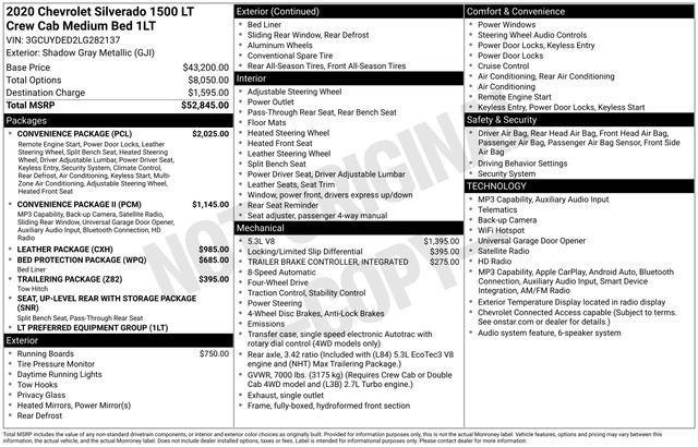 Used 2020 Chevrolet Silverado 1500 LT w/ Convenience Package AWD/4WD image 6