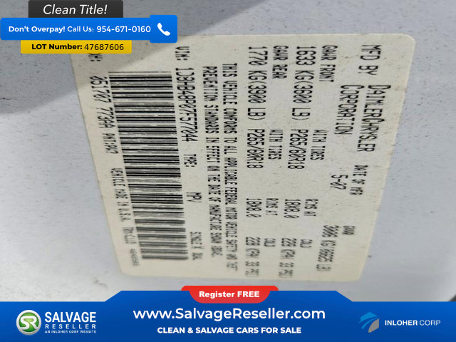 Used 2007 Dodge Durango SLT AWD/4WD image 17