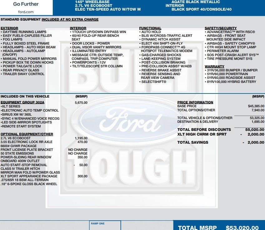 Used 2022 Ford F150 XLT w/ Equipment Group 302A High image 2