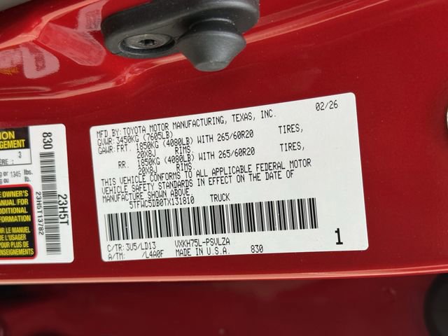 New 2026 Toyota Tundra Limited image 34