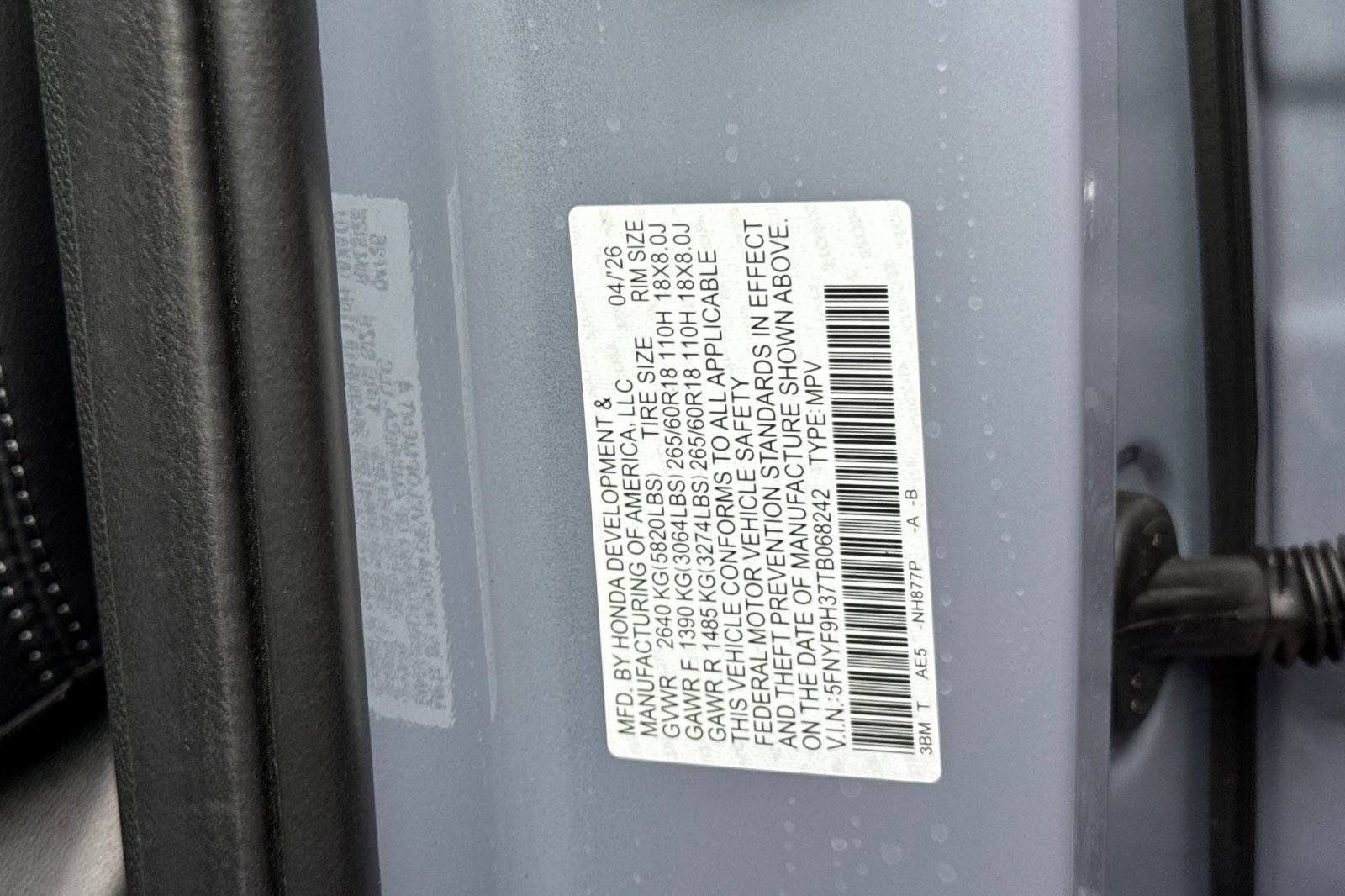 New 2026 Honda Passport RTL image 19