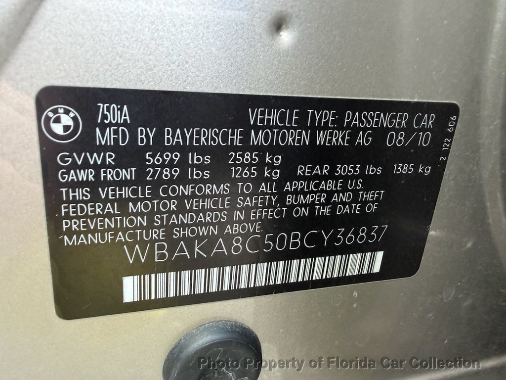 Used 2011 BMW 750i RWD image 96