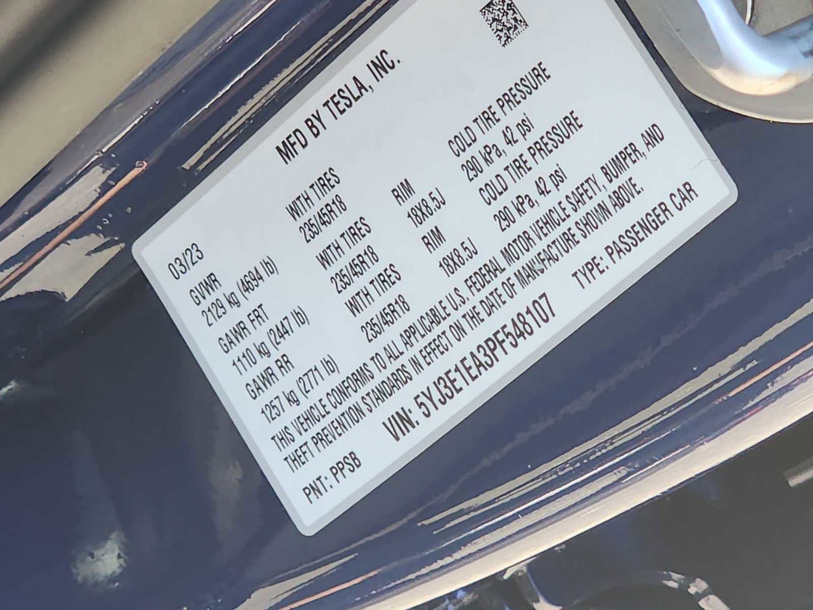 Used 2023 Tesla Model 3 Standard Range RWD image 24