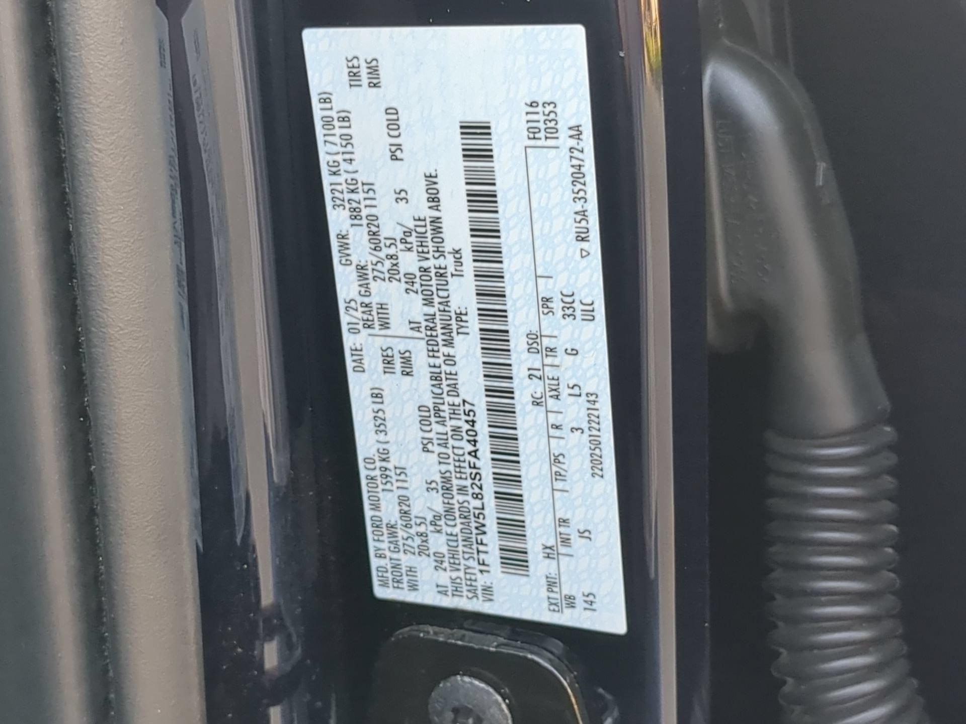 Certified 2025 Ford F150 Lariat w/ Equipment Group 501A Mid AWD/4WD image 74
