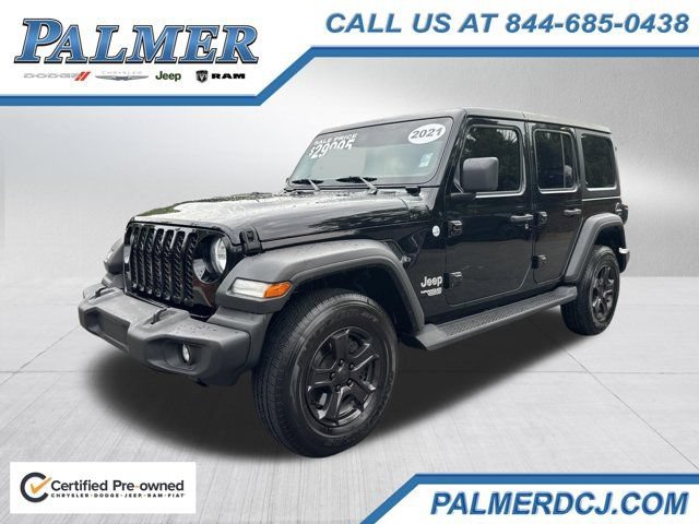 Certified 2021 Jeep Wrangler Unlimited Sport AWD/4WD image 1