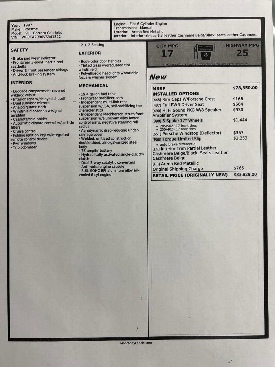 Used 1997 Porsche 911 Carrera image 2
