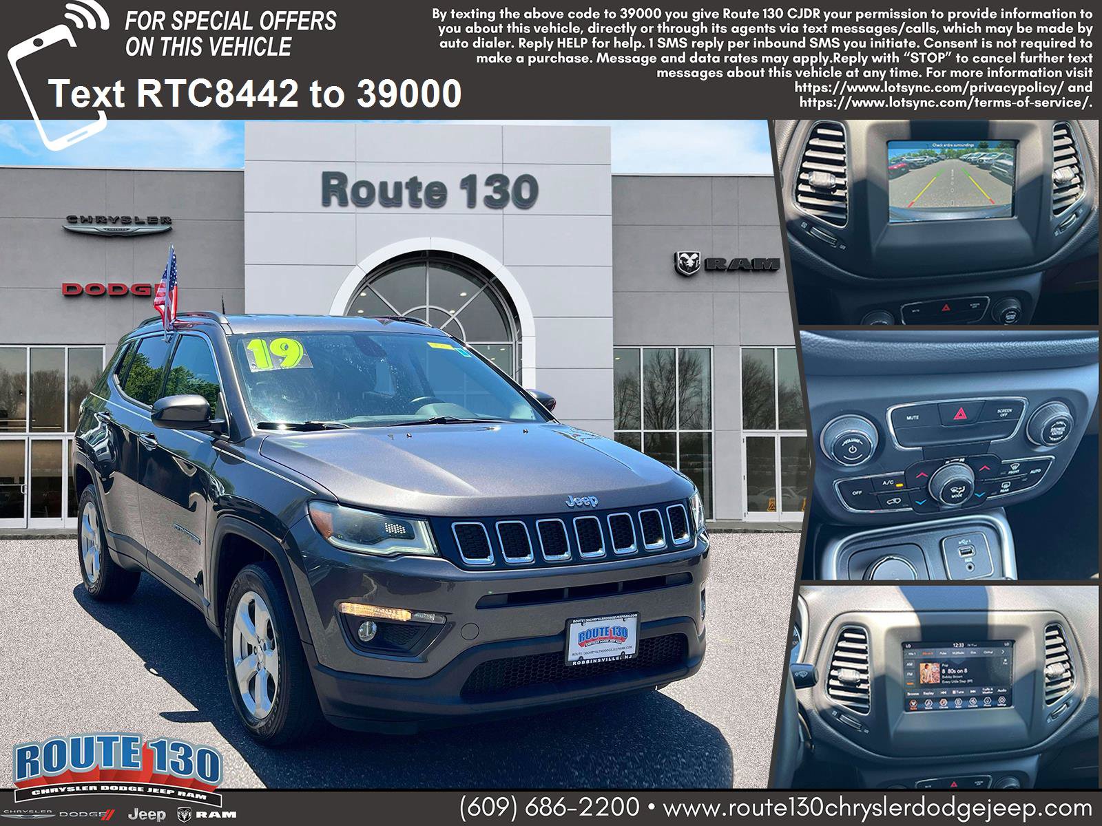 Used 2019 Jeep Compass Latitude w/ Cold Weather Group AWD/4WD image 1