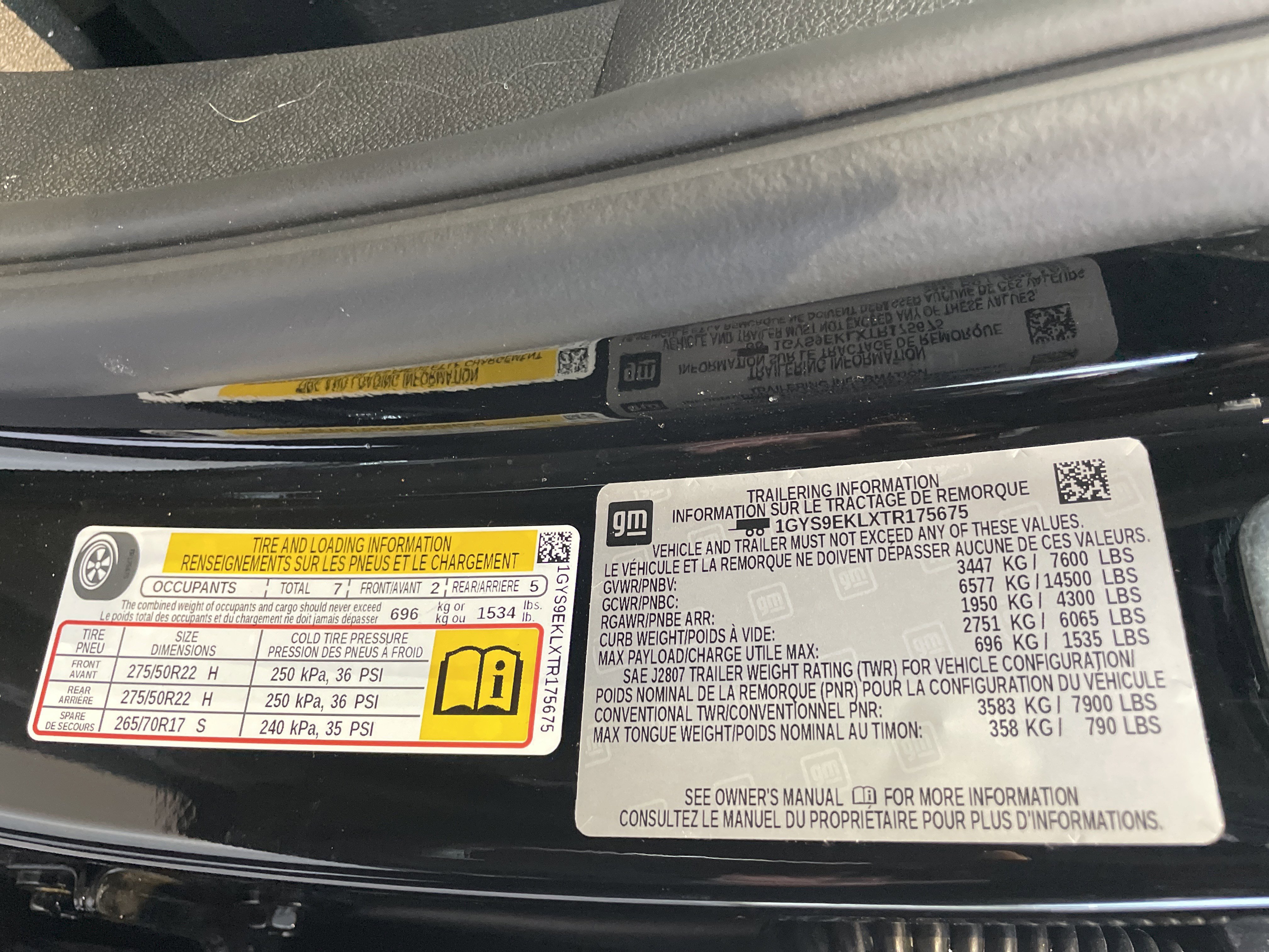 Used 2026 Cadillac Escalade Sport w/ LPO, ONYX Package image 51