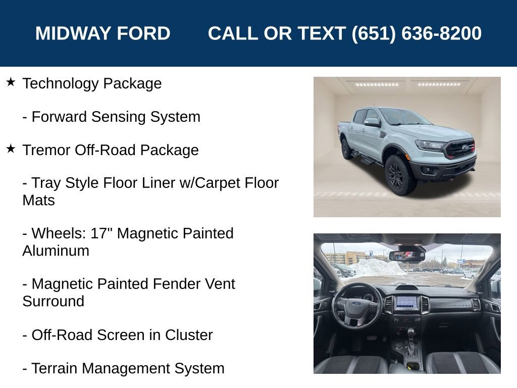 Certified 2022 Ford Ranger Lariat w/ Tremor Off-Road Package image 18